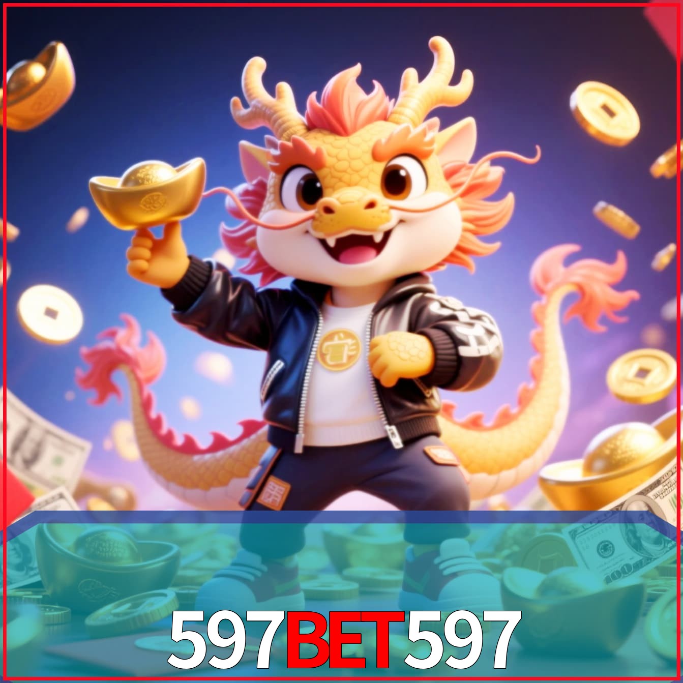 Slot machine 3D icon with number 7 and 1